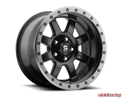 Fuel D551 Trophy Matte Black w/ Anthracite Ring 1-Piece Cast Wheel 17x8.5 5x127 -06mm - D55117857345