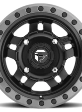 FUEL UTV D557 Anza 5+2 Matte Black w/ Anthracite Ring 1-Piece Cast Wheel 15x7 4x136 38mm CLEARANCE                                     - D5571570A654 - Image 3