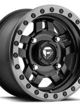FUEL UTV D557 Anza 5+2 Matte Black w/ Anthracite Ring 1-Piece Cast Wheel 15x7 4x136 38mm CLEARANCE                                     - D5571570A654 - Image 2