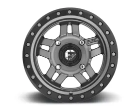FUEL UTV D558 Anza 5+2 Matte Anthracite w/ Black Ring 1-Piece Cast Wheel 15x7 4x156 38mm