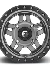 FUEL UTV D558 Anza Matte Anthracite w/ Black Ring 1-Piece Cast Wheel 14x7 4x156 13mm                                     - D5581470A544 - Image 3