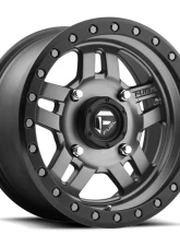 FUEL UTV D558 Anza Matte Anthracite w/ Black Ring 1-Piece Cast Wheel 14x7 4x156 13mm                                     - D5581470A544 - Image 2