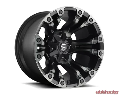 FUEL D569 Vapor Black w/ DDT 1-Piece Cast Wheel 17x9 6x139.7 20mm - D56917908457