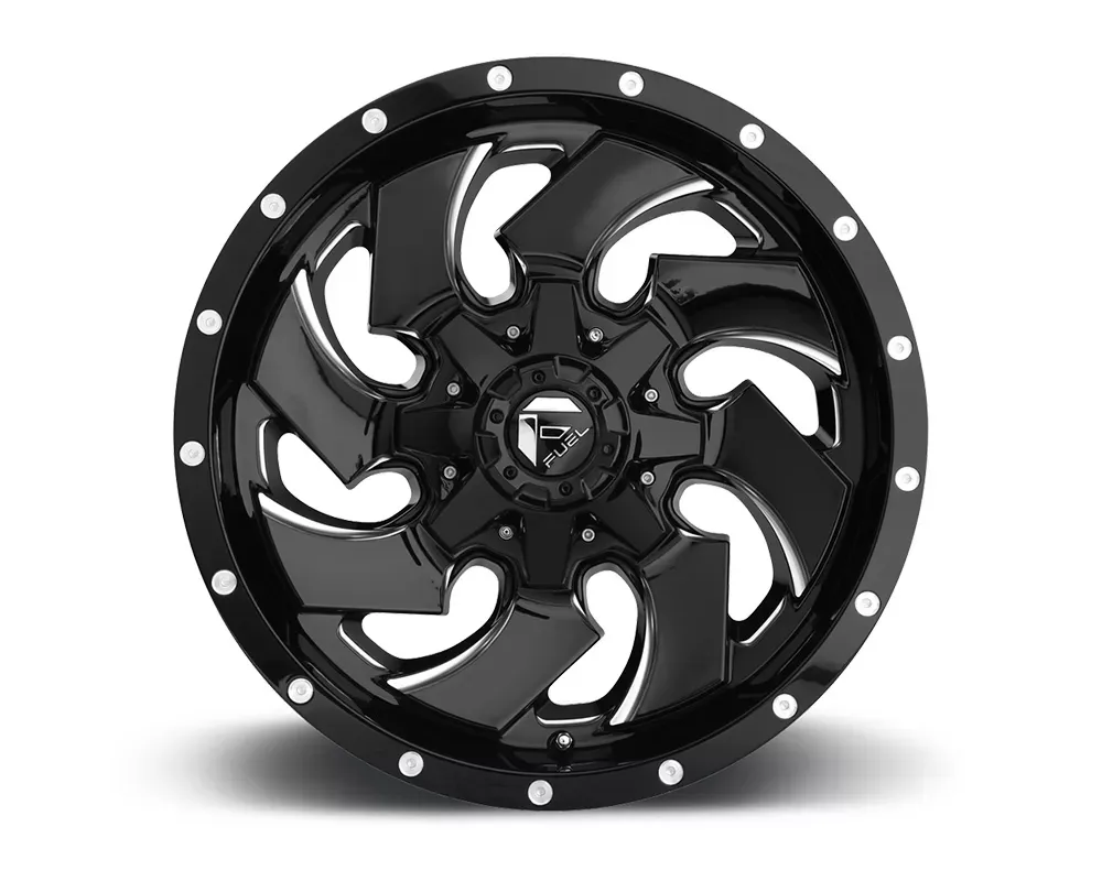 FUEL D574 Cleaver Gloss Black & Milled 1-Piece Cast Wheel 20x10 8x170 -18mm - D57420001747