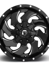 FUEL D574 Cleaver Gloss Black & Milled 1-Piece Cast Wheel 22x12 5x139.7 | 5x150 -44mm                                     - D57422207047 - Image 3