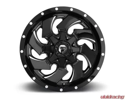 FUEL D574 Cleaver Gloss Black & Milled 1-Piece Cast Wheel 22x12 5x139.7 | 5x150 -44mm - D57422207047