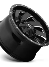 FUEL D574 Cleaver Gloss Black & Milled 1-Piece Cast Wheel 22x12 5x139.7 | 5x150 -44mm                                     - D57422207047 - Image 3