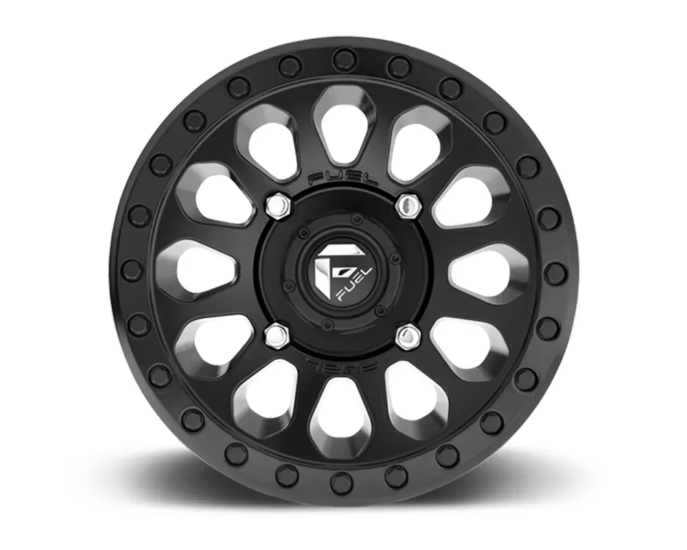 FUEL UTV D579 Vector Matte Black 1-Piece Cast Wheel 15x7 4x136 38mm - D5791570A654