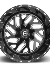 FUEL D581 Triton Black & Milled 1-Piece Cast Wheel 20x8.25 8x210 104.8mm                                     - D581208293 - Image 3