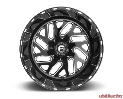 FUEL D581 Triton Black & Milled 1-Piece Cast Wheel 20x8.25 8x210 104.8mm - D581208293