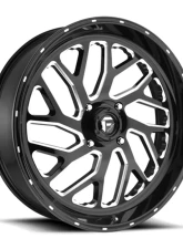 FUEL UTV D581 Triton Gloss Black & Milled 1-Piece Cast Wheel 18x7 4x156 13mm                                     - D5811870A544 - Image 2