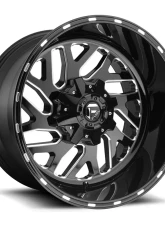 FUEL D581 Triton Black & Milled 1-Piece Cast Wheel 20x8.25 8x165.1 104.8mm                                     - D58120828D - Image 2