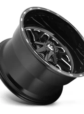 FUEL D581 Triton Black & Milled 1-Piece Cast Wheel 20x8.25 8x165.1 -240mm                                     - D58120828D35 - Image 3