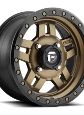 FUEL UTV D583 Anza 4+3 Bronze w/ Black Ring 1-Piece Cast Wheel 14x7 4x156 13mm                                     - D5831470A544 - Image 2