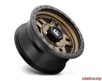 FUEL UTV D583 Anza 4+3 Bronze w/ Black Ring 1-Piece Cast Wheel 14x7 4x156 13mm - D5831470A544