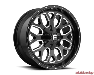 FUEL D588 Titan Black & Milled 1-Piece Cast Wheel 20x10 6x135 | 6x139.7 -18mm - D58820009846