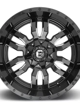 FUEL D595 Sledge Gloss Black & Milled 1-Piece Cast Wheel 22x12 8x165.1 -44mm                                     - D59522208247 - Image 3