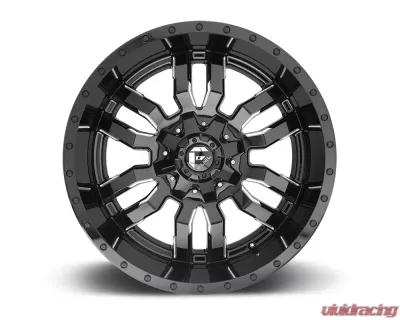 FUEL D595 Sledge Gloss Black & Milled 1-Piece Cast Wheel 22x12 8x165.1 -44mm - D59522208247