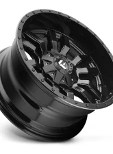 FUEL D596 Sledge Matte Black w/ Gloss Black Lip 1-Piece Cast Wheel 17x9 5x114.3 | 5x127 -12mm                                     - D59617902645 - Image 3