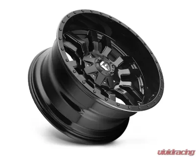 FUEL D596 Sledge Matte Black w/ Gloss Black Lip 1-Piece Cast Wheel 17x9 5x114.3 | 5x127 -12mm - D59617902645