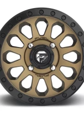 FUEL UTV D600 Vector Bronze w/ Black Ring 1-Piece Cast Wheel 14x7 4x136 38mm                                     - D6001470A654 - Image 3