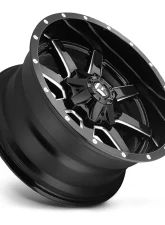 FUEL D610 Maverick Gloss Black & Milled 1-Piece Cast Wheel 22x12 5x114.3 | 5x127 -44mm                                     - D61022202647 - Image 3