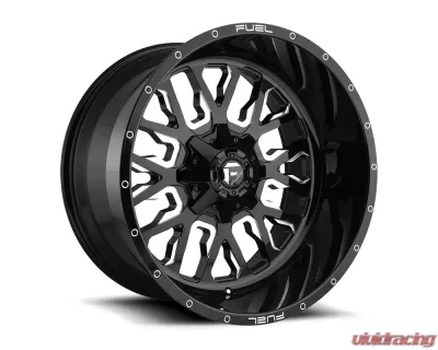 FUEL D611 Stroke Gloss Black & Milled 1-Piece Cast Wheel 22x10 6x135 | 6x139.7 10mm - D61122009857