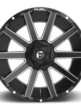 FUEL D616 Contra Matte Black & Milled 1-Piece Cast Wheel 20x10 6x135 | 6x139.7 -19mm                                     - D61620009846 - Image 3
