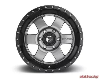 Fuel D619 Podium Anthracite w/ Black Lip 1-Piece Cast Wheel 17x9 6x139.7 01mm - D61917908350