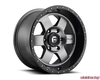 Fuel D619 Podium Anthracite w/ Black Lip 1-Piece Cast Wheel 17x9 6x139.7 01mm - D61917908350