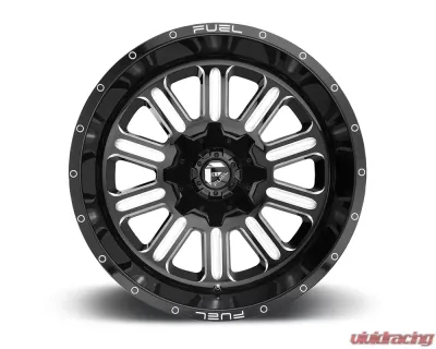 FUEL D620 Hardline Gloss Black & Milled 1-Piece Cast Wheel 22x12 6x135 | 6x139.7 -45mm - D62022209846