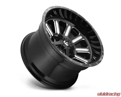 FUEL D620 Hardline Gloss Black & Milled 1-Piece Cast Wheel 22x12 6x135 | 6x139.7 -45mm - D62022209846