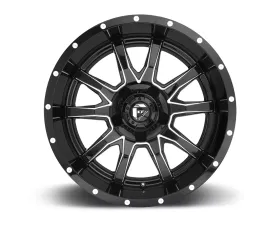 Fuel D627 Vandal Gloss Black & Milled 1-Piece Cast Wheel 20x9 5x114.3|5x127 01mm