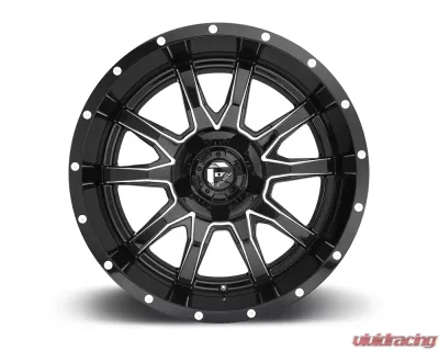Fuel D627 Vandal Gloss Black & Milled 1-Piece Cast Wheel 20x9 5x114.3|5x127 01mm - D62720902650