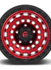 FUEL D632 Zephyr Candy Red w/ Matte Black Ring 1-Piece Cast Wheel 17x9 6x139.7 01mm                                     - D63217908450 - Image 3