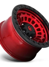 FUEL D632 Zephyr Candy Red w/ Matte Black Ring 1-Piece Cast Wheel 17x9 6x139.7 01mm                                     - D63217908450 - Image 3