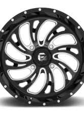 FUEL UTV D641 Kompressor Gloss Black & Milled 1-Piece Cast Wheel 24x7 4x136 13mm                                     - D6412470A644 - Image 3