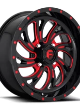 FUEL UTV D642 Kompressor Gloss Black w/ Candy Red 1-Piece Cast Wheel 18x7 4x136 13mm                                     - D6421870A644 - Image 2