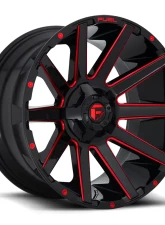 FUEL D643 Contra Gloss Black w/ Candy Red 1-Piece Cast Wheel 20x9 8x170 01mm                                     - D64320901750 - Image 2