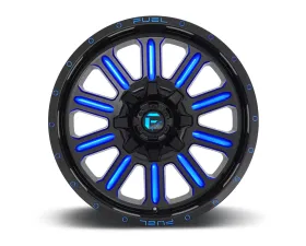 FUEL D646 Hardline Gloss Black w/ Candy Blue 1-Piece Cast Wheel 20x9 6x120 | 6x139.7 19mm