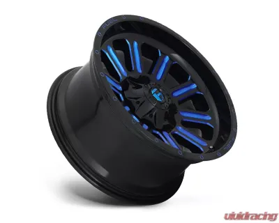 FUEL D646 Hardline Gloss Black w/ Candy Blue 1-Piece Cast Wheel 20x9 6x120 | 6x139.7 19mm - D64620906957