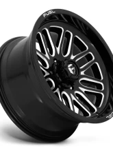 FUEL D662 Ignite Gloss Black & Milled 1-Piece Cast Wheel 20x10 8x170 -18mm                                     - D66220001747 - Image 3