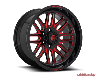 Fuel D663 Ignite Gloss Black w/ Candy Red 1-Piece Cast Wheel 22x10 5x127 -18mm - D66322007347