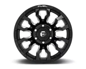 FUEL D673 Blitz Gloss Black & Milled  Cast Wheel 17x9 5x127 | 5x5 -12mm