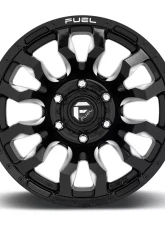 FUEL D673 Blitz Gloss Black & Milled 1-Piece Cast Wheel 20x9 6x139.7 01mm                                     - D67320908450 - Image 3
