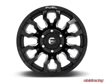 FUEL D673 Blitz Gloss Black & Milled 1-Piece Cast Wheel 20x9 6x139.7 01mm - D67320908450