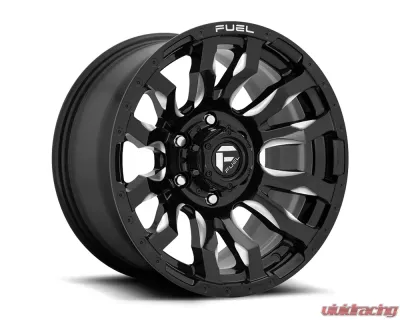FUEL D673 Blitz Gloss Black & Milled 1-Piece Cast Wheel 20x9 6x139.7 01mm - D67320908450