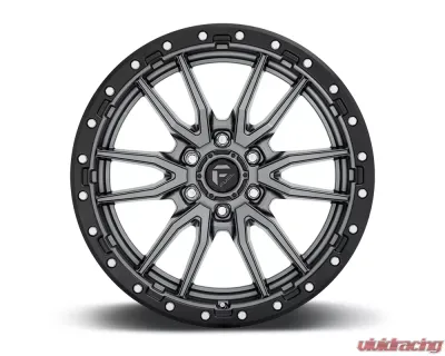 FUEL D680 Rebel Anthracite Center w/ Black Lip 1-Piece Cast Wheel 18x9 6x120 01mm - D68018909450