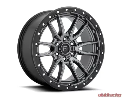 FUEL D680 Rebel Anthracite Center w/ Black Lip 1-Piece Cast Wheel 18x9 6x120 01mm - D68018909450