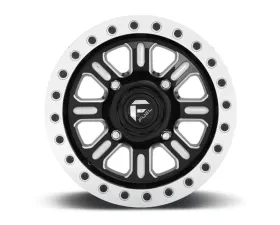 FUEL UTV D910 HardlineBL Gloss Black & Milled 1-Piece Cast Wheel 15x10 4x136 25mm